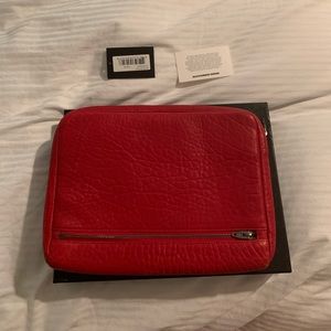 Alexander Wang red clutch